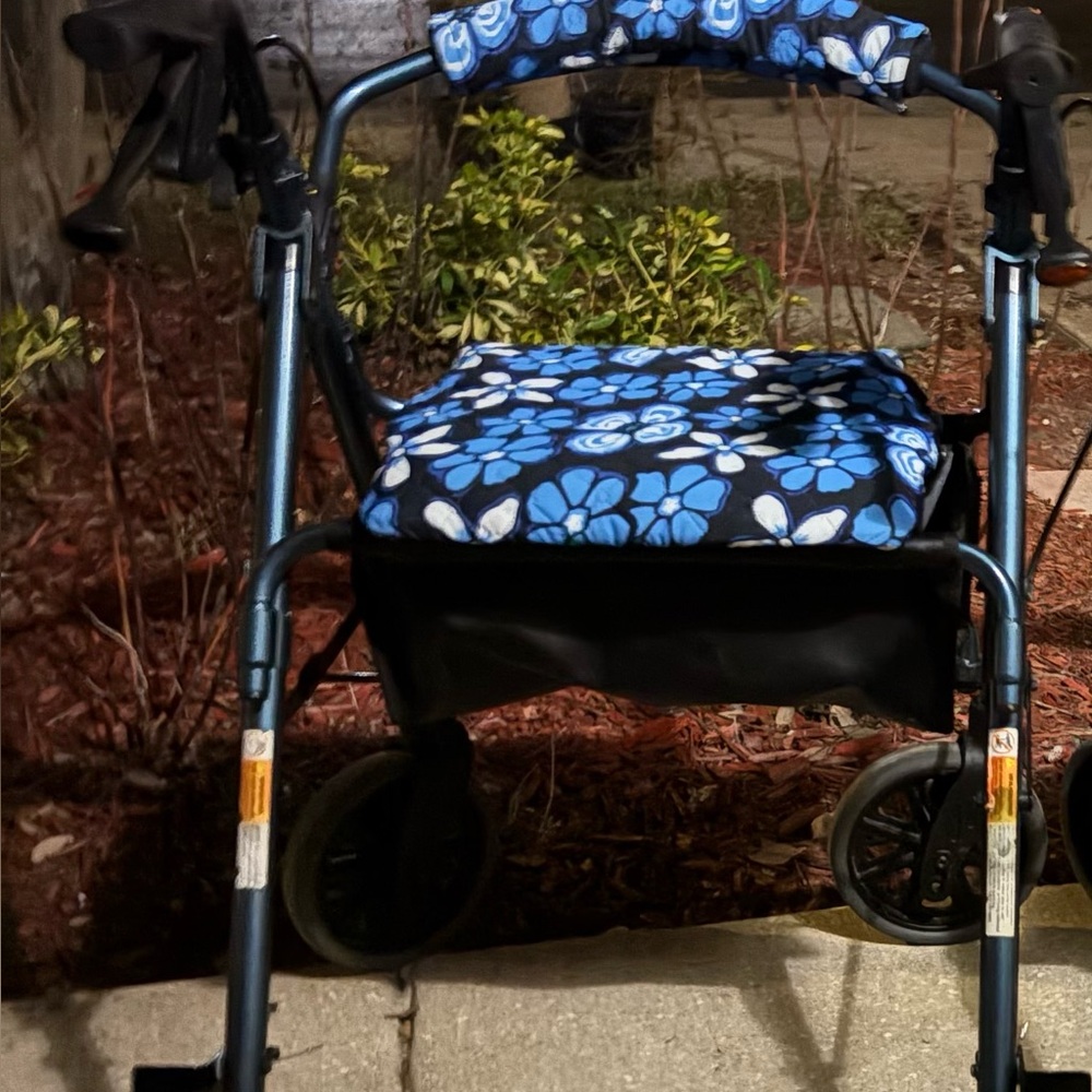 Colorful Floral and Cartoon Print Walker